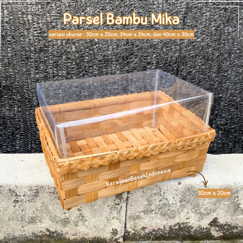 

BOX MIKA HAMPERS & HANTARAN kuat murah (parsel bambu mika) aesthetic kado unik kotak box seserahan