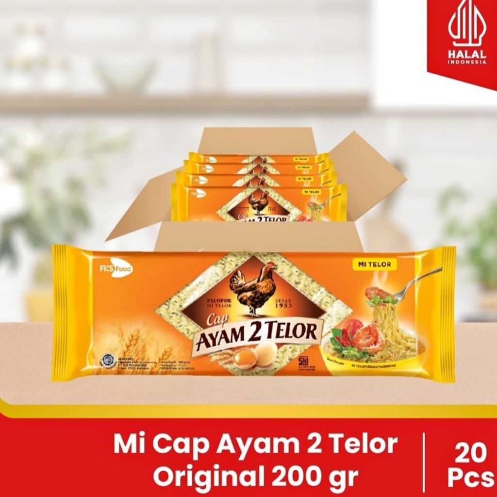

[ 1 Dus - 20 Pcs ] Mi Cap Ayam 2 Telor Original 200 gr