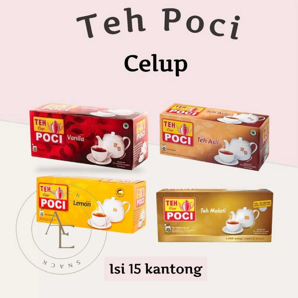 

Teh Celup Cap Poci All Varian isi 25 bags - Netto 50gr