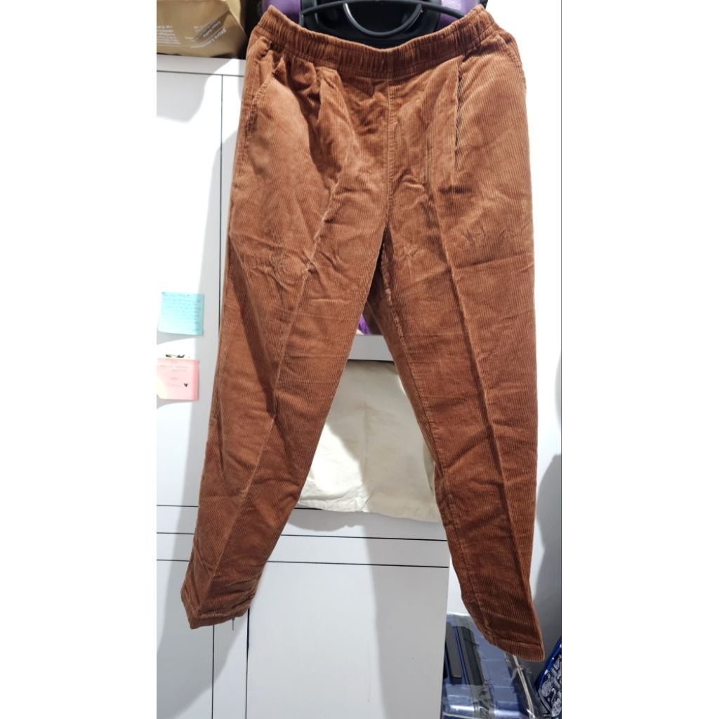 corduroy relax ankle pants uniqlo