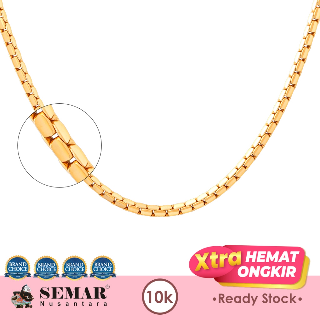 Kalung Emas Polos Stela Gold 10K Semar Nusantara