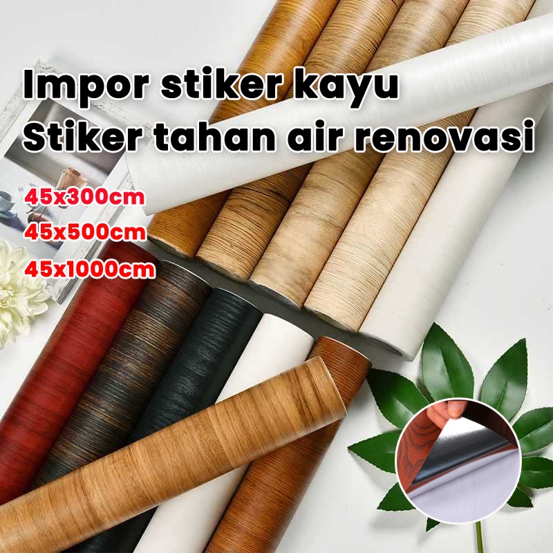 【Barang spot】wallpaper untuk lemari kayu wallpaper lemari kayu stiker almari kayu wallpaper dinding 