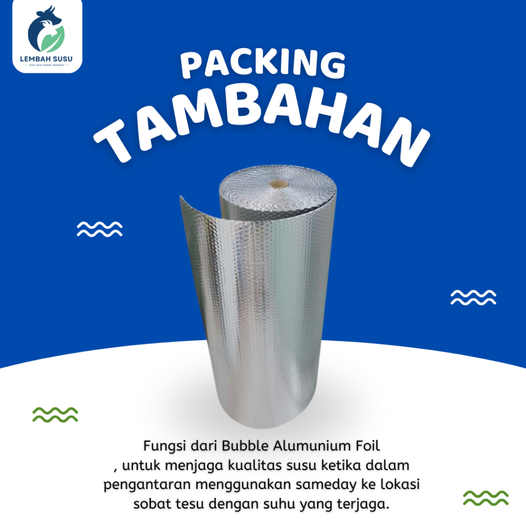 

Packing Tambahan Bubble Alumunium Foil