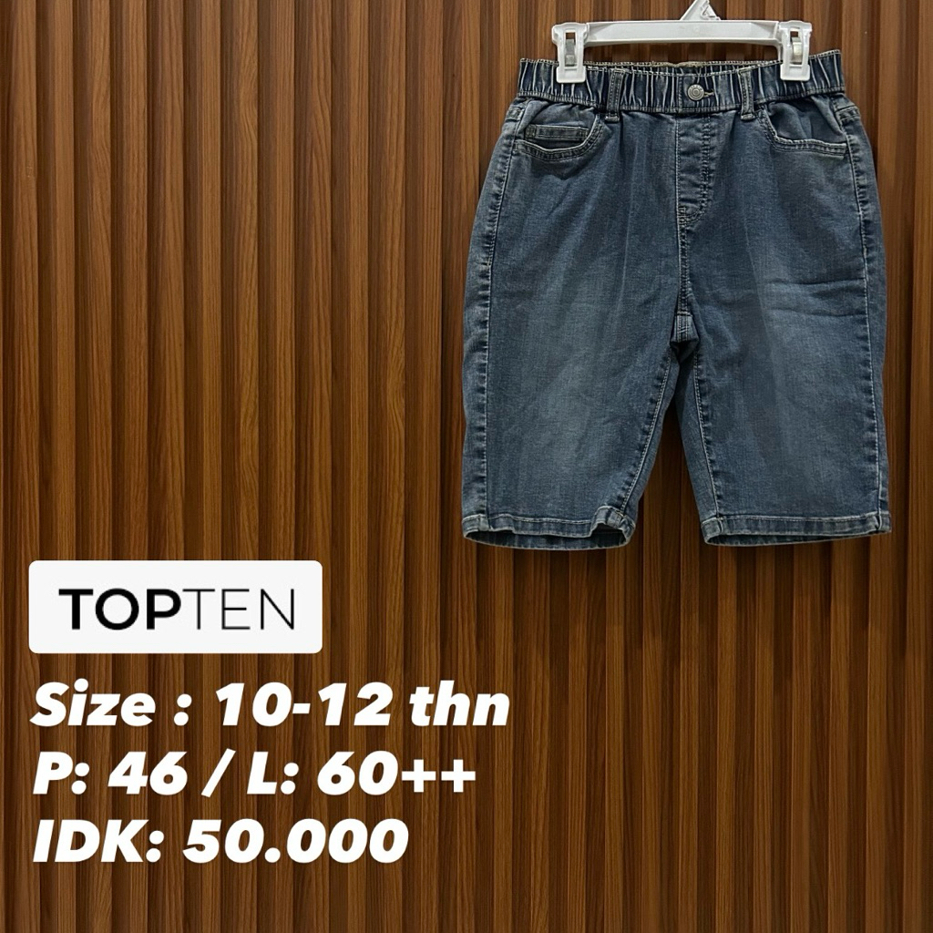 celana anak jeans topten size 10-12 tahun