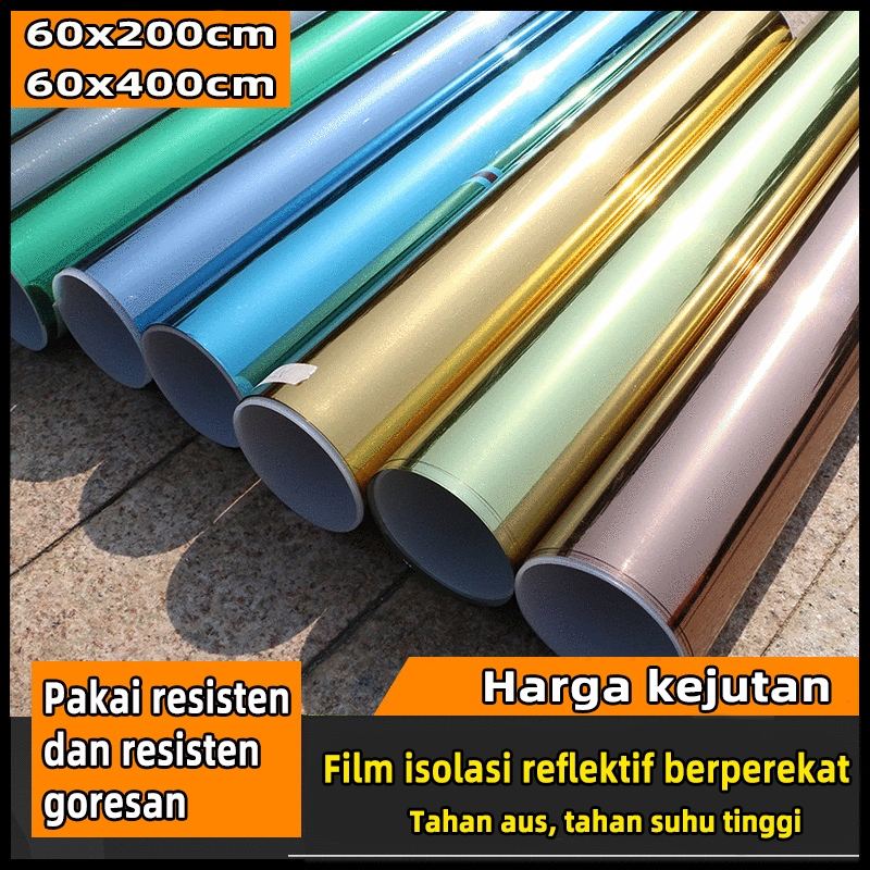 【Istimewa】kaca film bening kaca film cermin jendela rumah stiker kaca stiker kaca jendela stiker kac