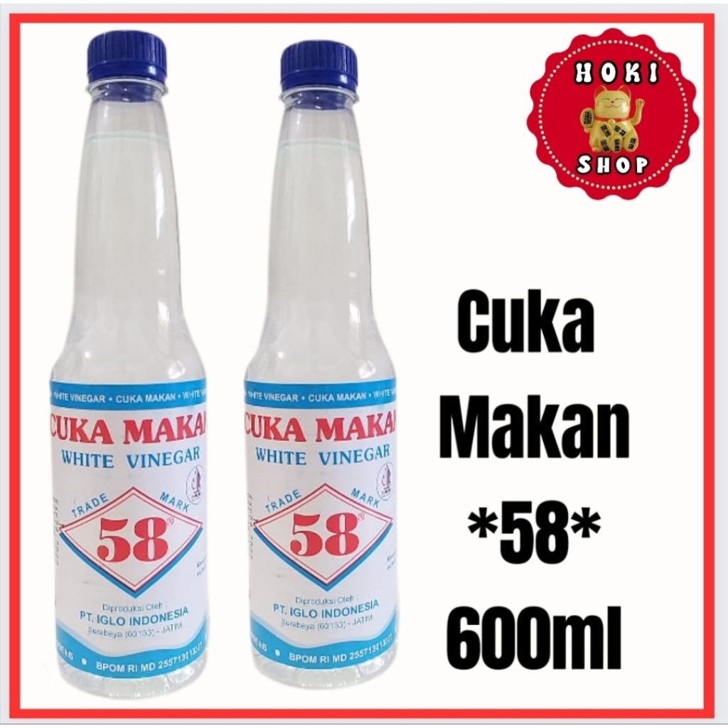 

Cuka Makan 58 600ml / Cuka 58 / White Vinegar
