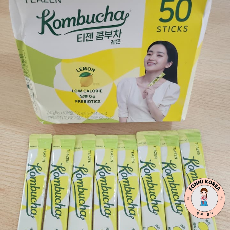 

Teazen Kombucha Lemon (1Pcs) - Minuman Probiotik - Low Calorie Prebiotics - Minuman Diet Korea