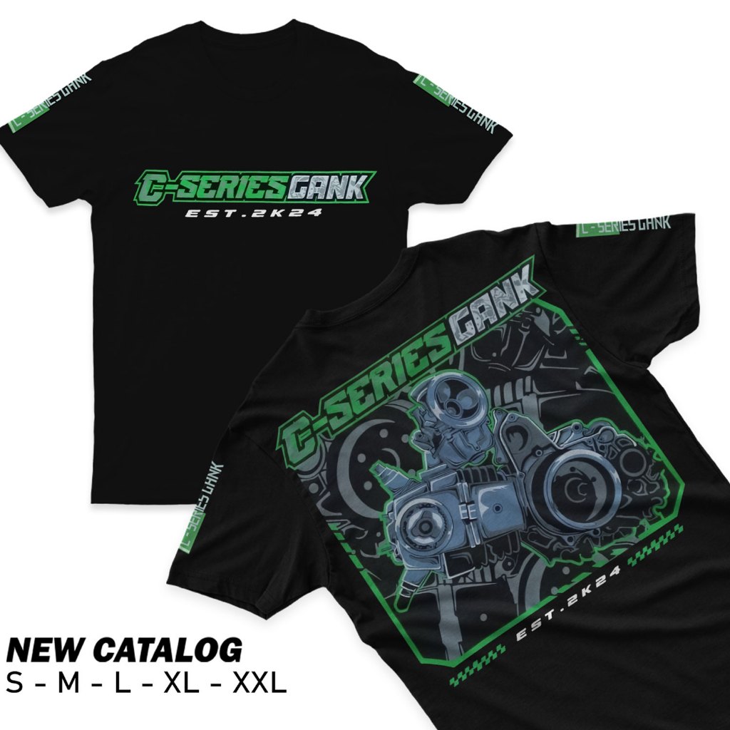 Kaos C Series Gank V2 / Baju T-shirt Distro C-Series Gank Est 2K24 / Pakaian pria wanita