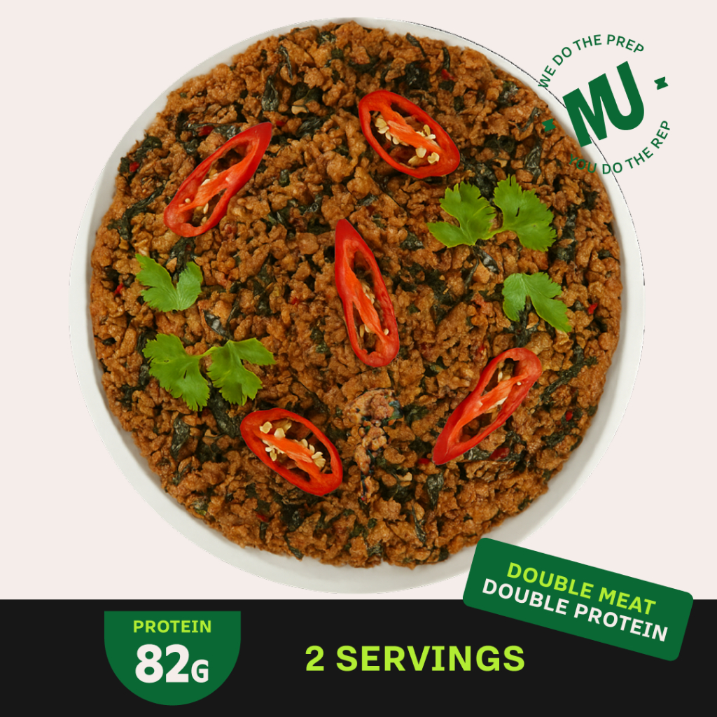 

Muscle Up Kitchen - Pad Kra Pao Meat Only - 82g Protein