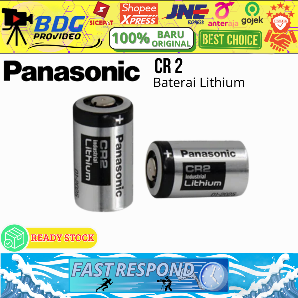 Baterai Panasonic CR2 / Battery Lithium Panasonic CR-2