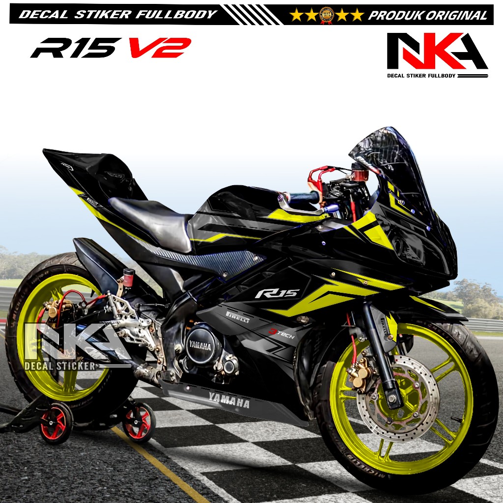 Yamaha R15 V3 Full Body Decal Stiker Modifikasi Variasi Keren