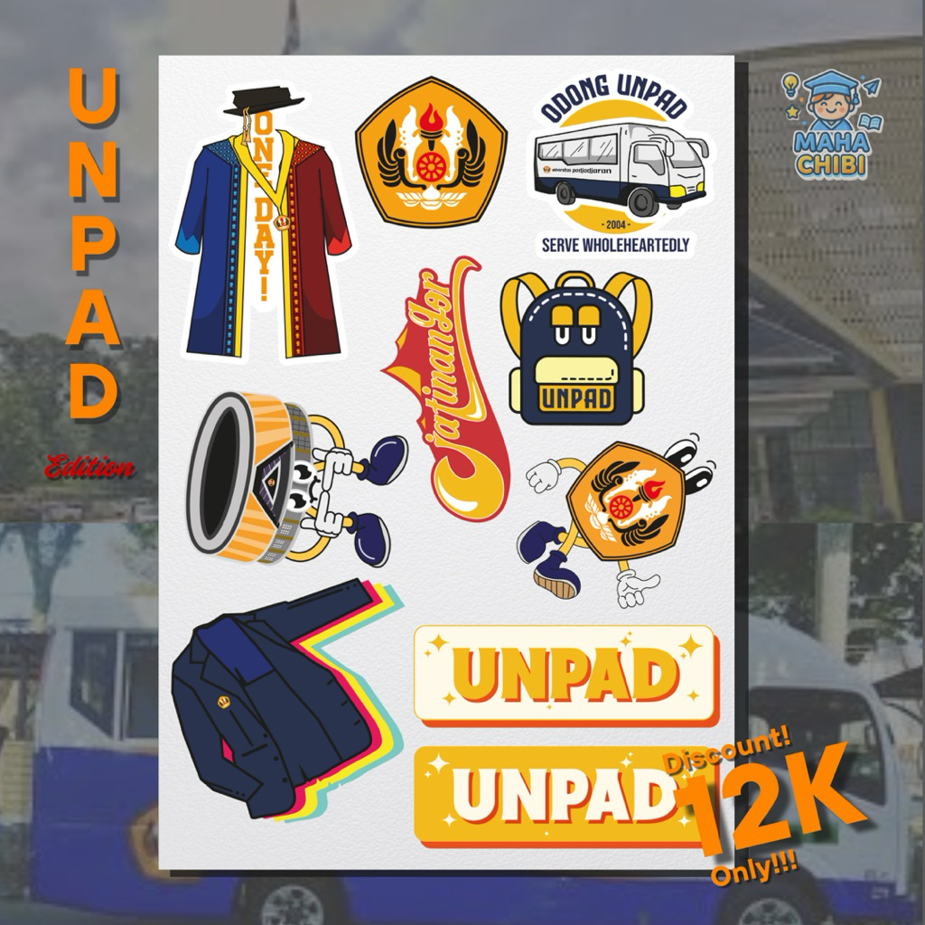 

Stiker Unpad Pack 10pcs Murah Lucu – Stiker Laptop HP Botol Minum Murah Lucu
