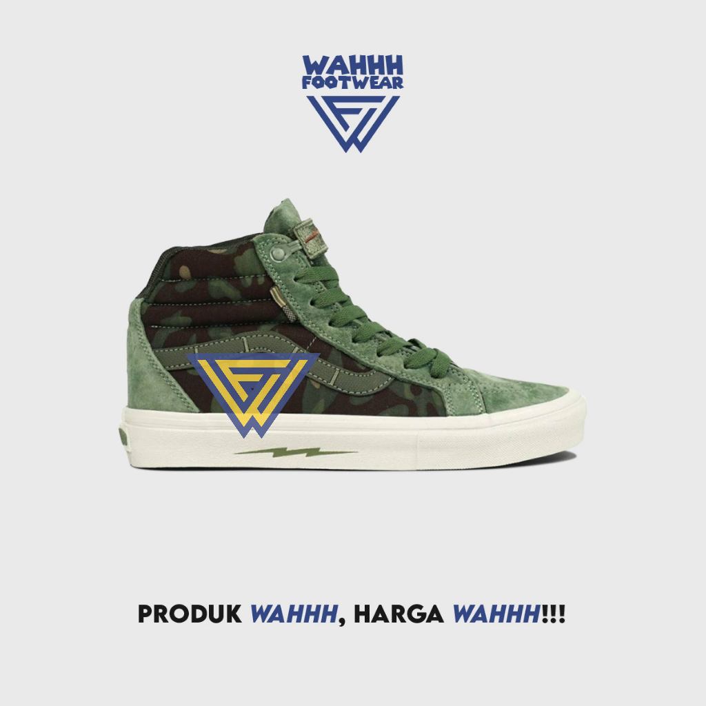 Vans Sk8 High Notchback Defcon Multicam Jungle Green Camo VN000OK4KUZ