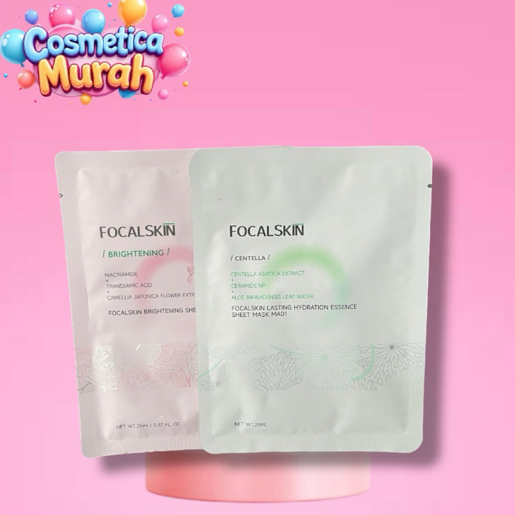 PROMO - FOCALSKIN lasting hydration essense sheet mask - masker wajah tisu