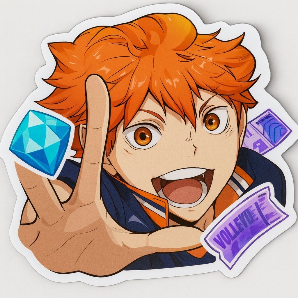 

Sticker Haikyu / Haikyuu – Fly High Hinata Shoyo & Kageyama Tobio Karasuno