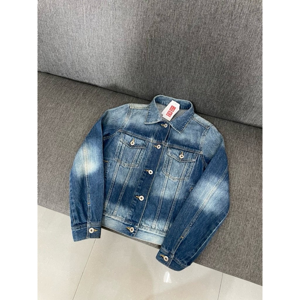Trucker Jacket Jeans GU Uniklo Size S ( 54x48 ) Original