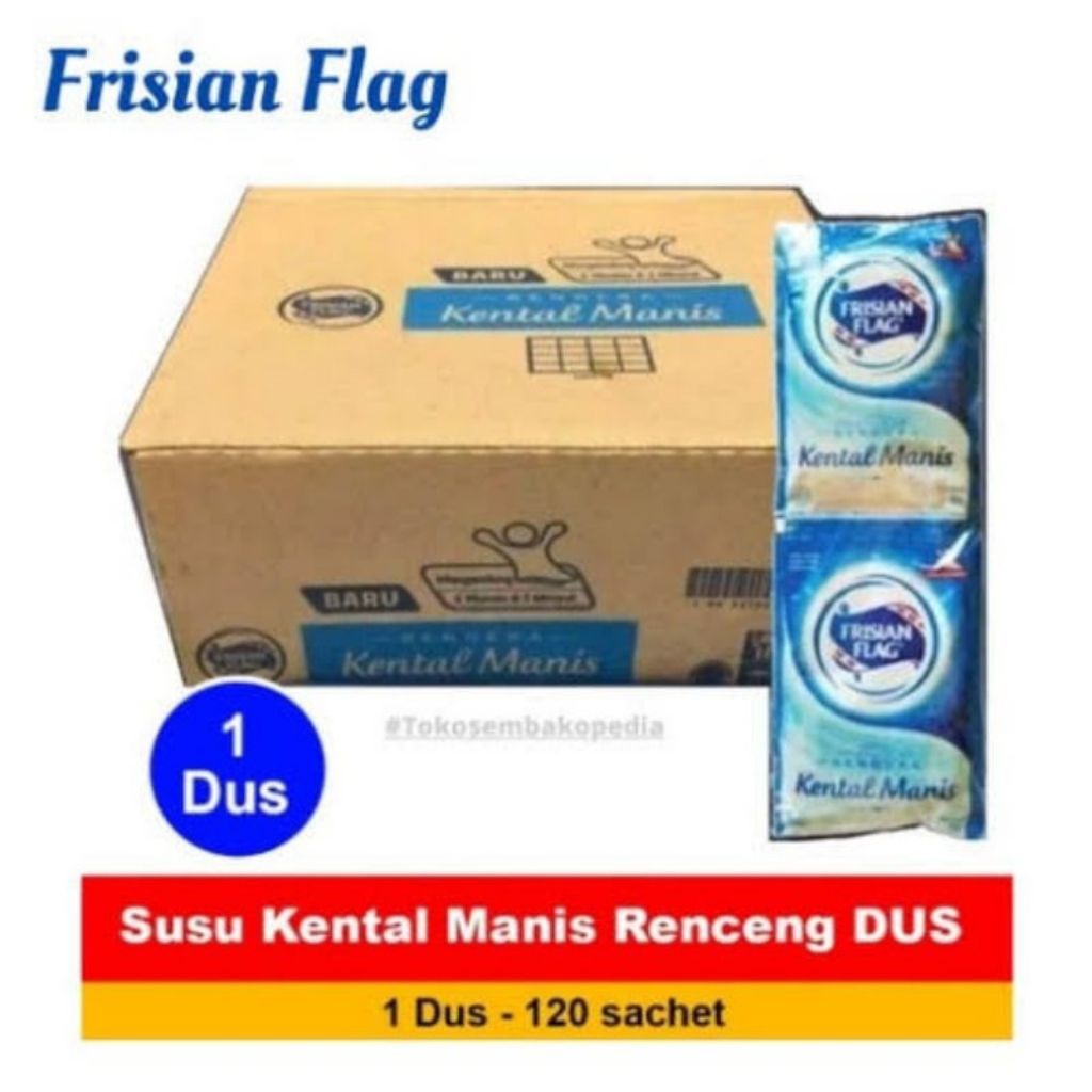 

Frisian flag susu kental manis 1 dus isi 20 renceng