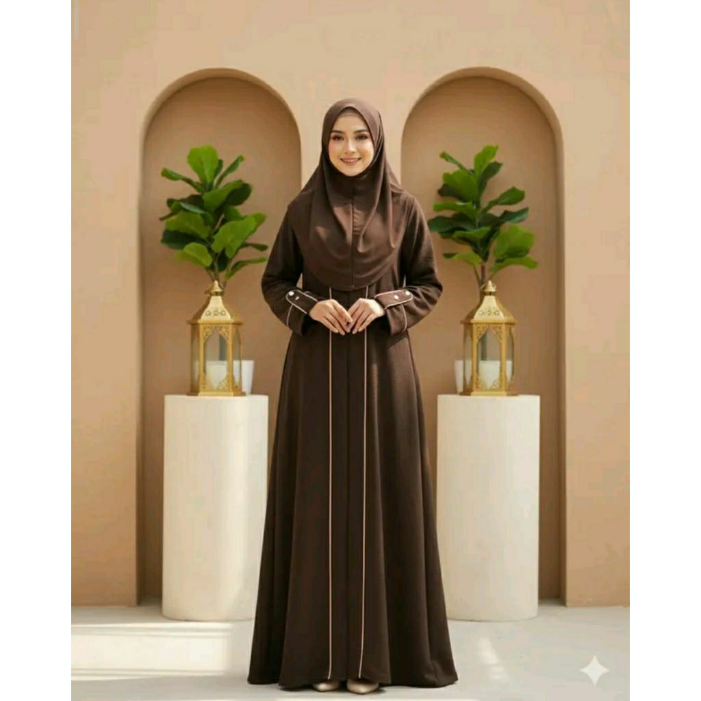 Luna Abaya /Gamis Abaya   Basic Polos Remaja Premium Simple Elegant