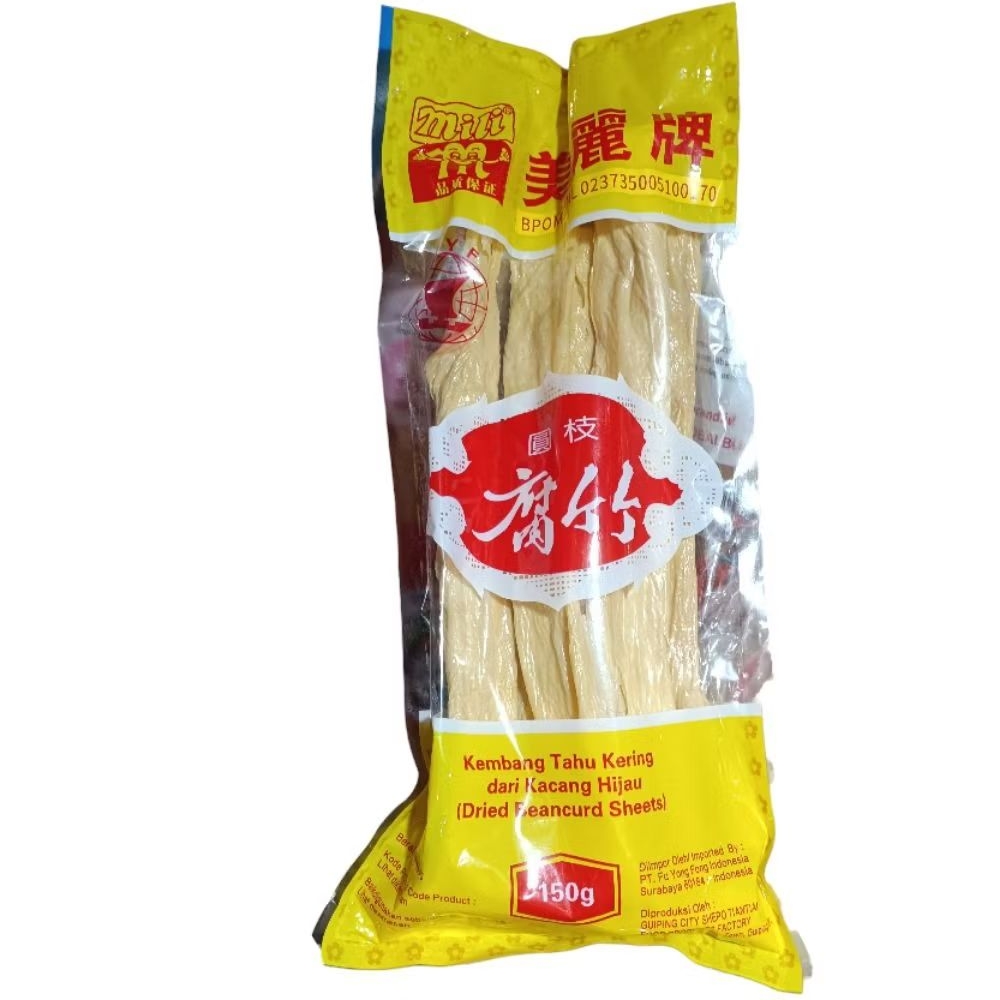 

Kembang Tahu Kering Mili 150gr Dried Beancurd Sheet Fu Yong Fong Kulit Tahu Kembang Tahu Gulung
