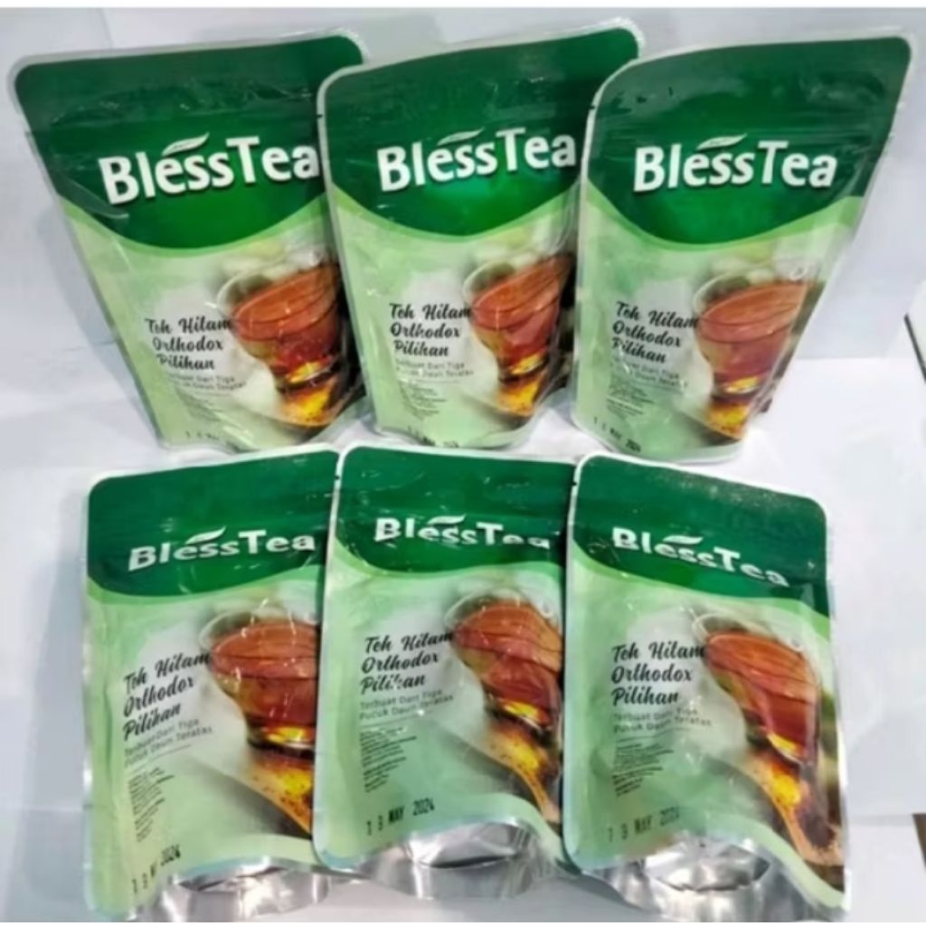 

PROMO TERBATAS!!! BLESSTEA 100% ORIGINAL POUCH TEH HITAM ORTHODOX 70gr TEH PILIHAN