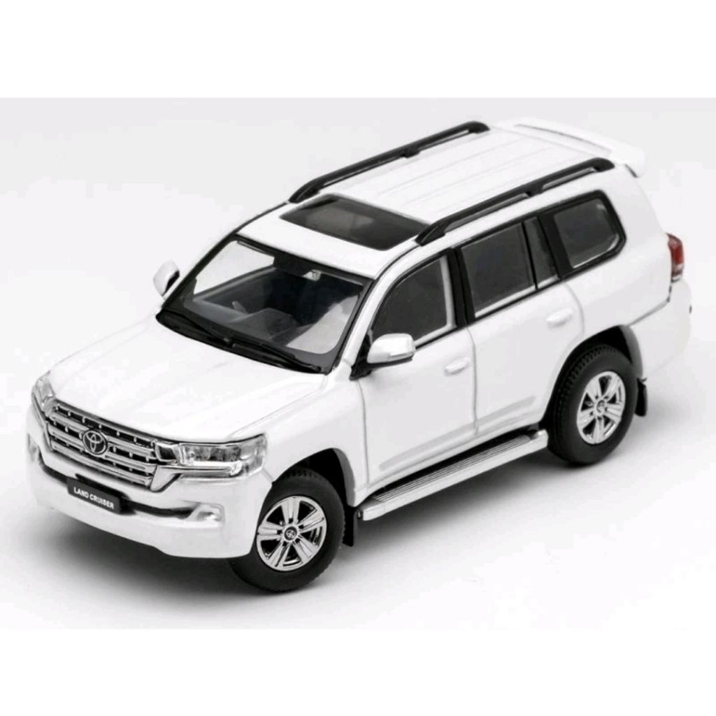 GCD Diecast Skala 64 Toyota Land Cruiser LC200 White