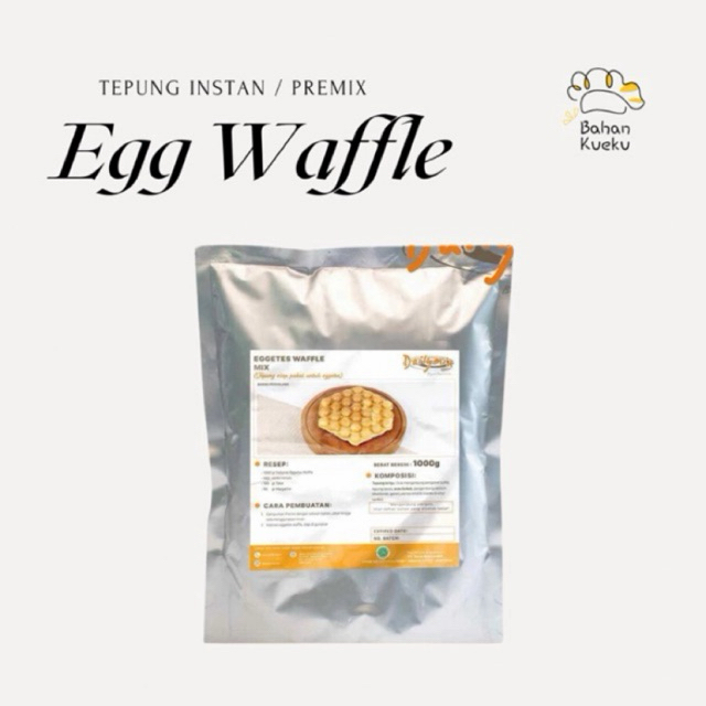 

Premix Egg Waffle 1kg – Tepung Instan Hong Kong Waffle Renyah