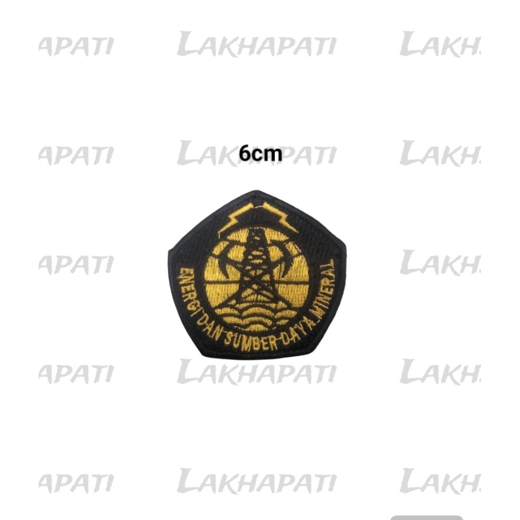 Bordir / Logo / Patch ESDM, Energi dan Sumber Daya Mineral
