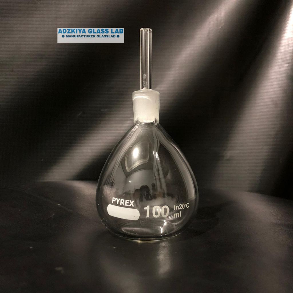 Piknometer 100ml pyrex / density bottle 100ml pyrex.
