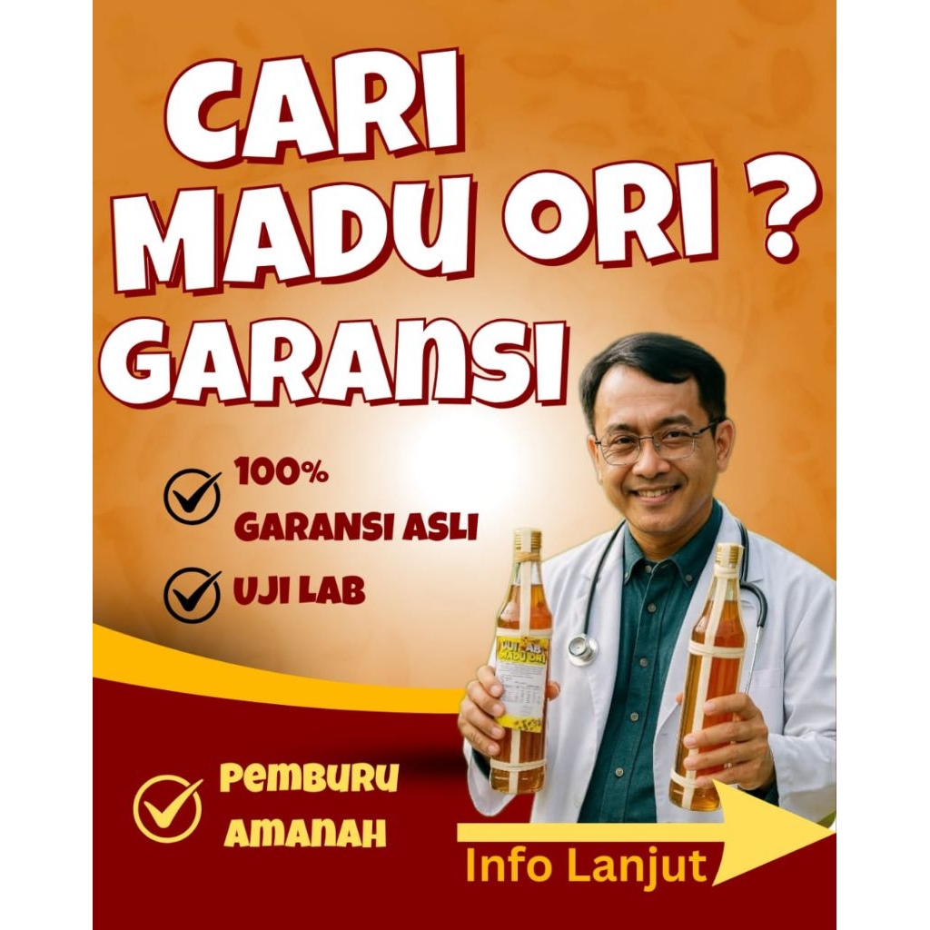 

Madu Asli Garansi 100 % Uji laboratorium Alami Murni, Jika Palsu Uang Kembali