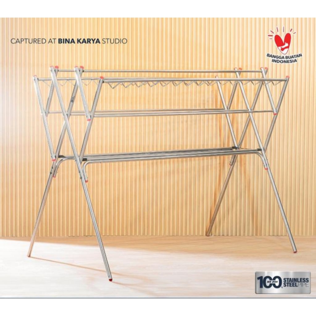 JEMURAN JUMBO STAINLESS BINAKARYA/JEMURAN BAJU/JEMURAN/JEMURAN GAMIS