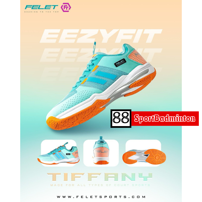Felet EEZYFIT Badminton Shoes - Sepatu Badminton Original Felet