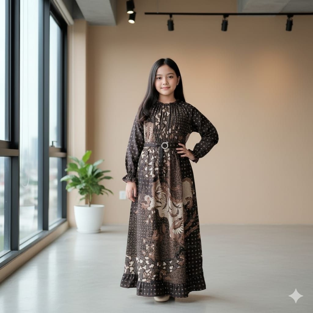 baju batik anak perempuan gamis batik anak perempuan batik full