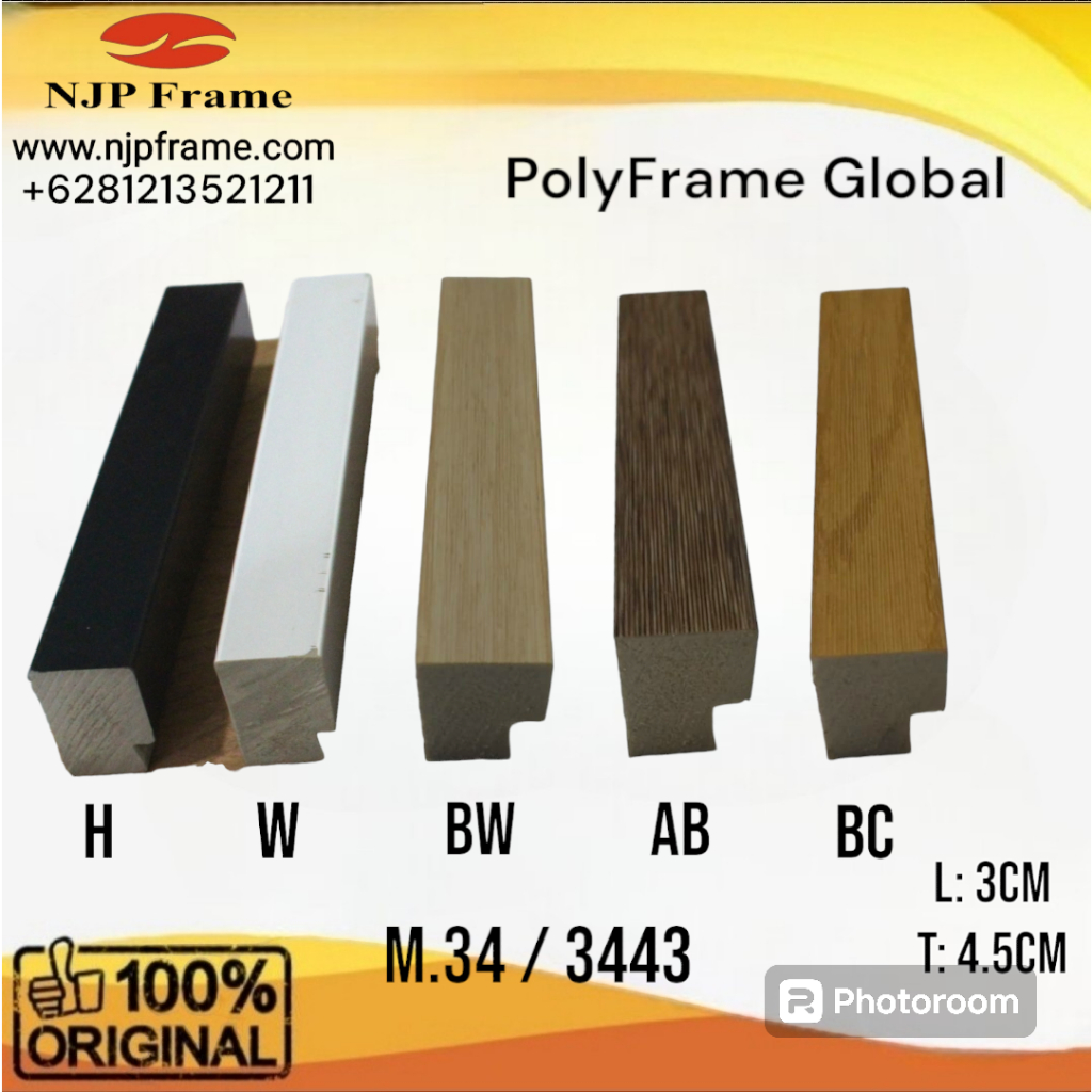 Batangan Bingkai Minimalis M.34/3443 (PolyFrame)