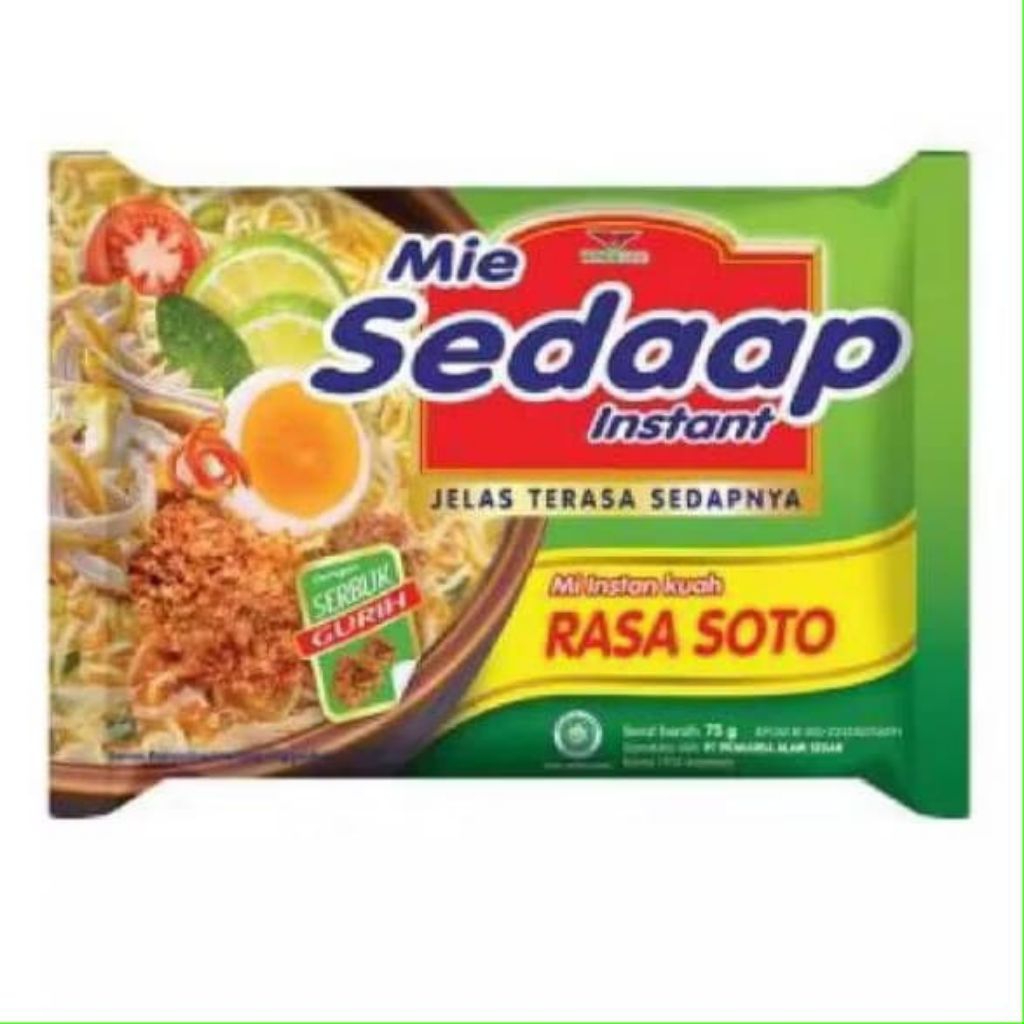 

Mie sedaap all varian rasa satuan