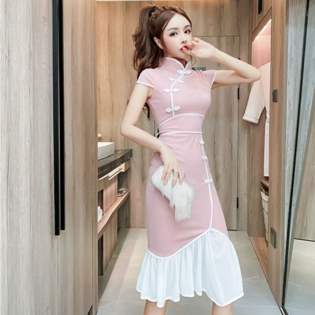 CNY Hortensia Cheongsam