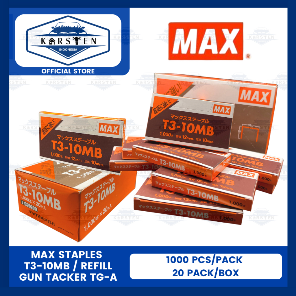 

Staples Max T3-10MB | Refill Max Gun Tacker TG-A