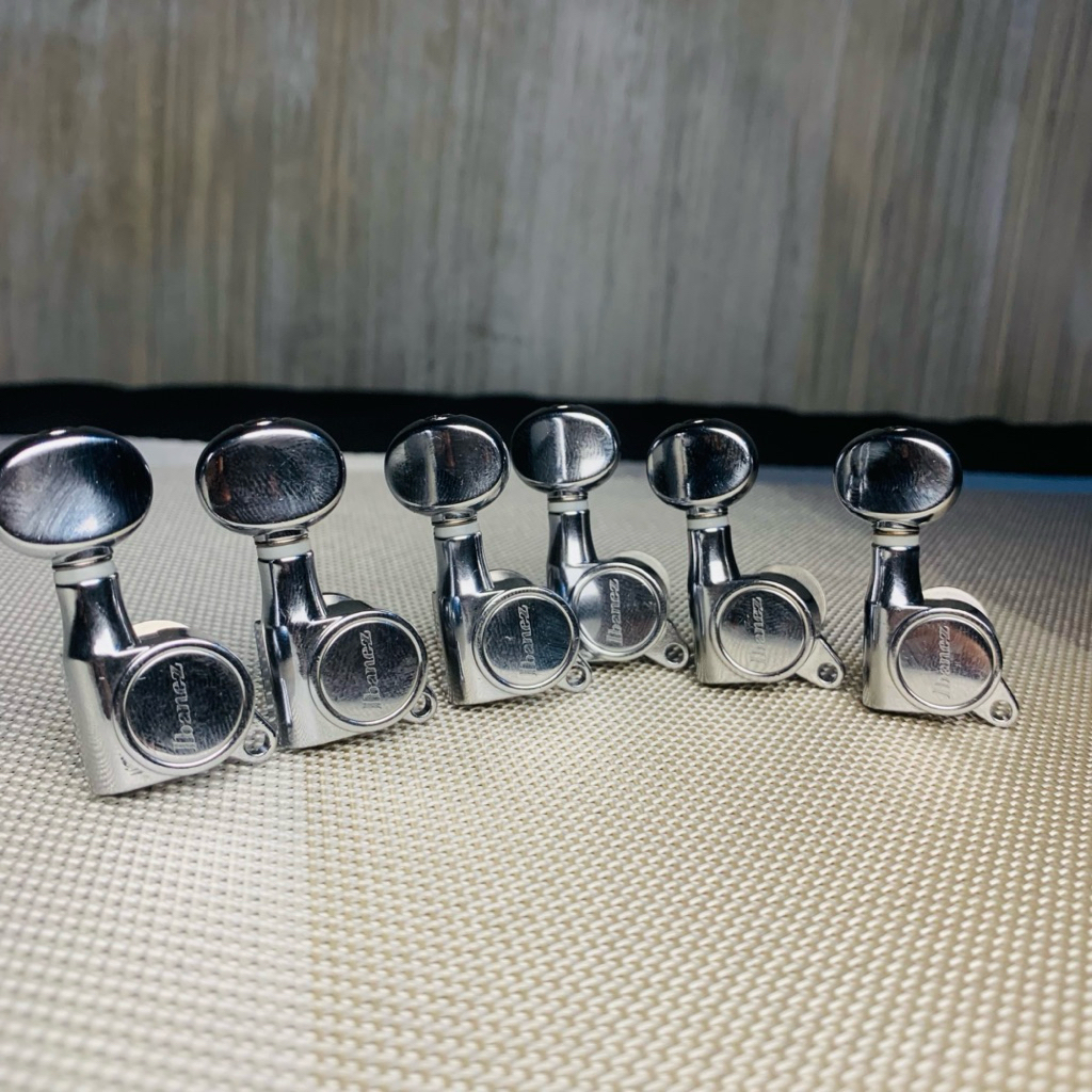 dryer tuning machine gitar ibanez inline original product warna chrome - dryer gitar elektrik