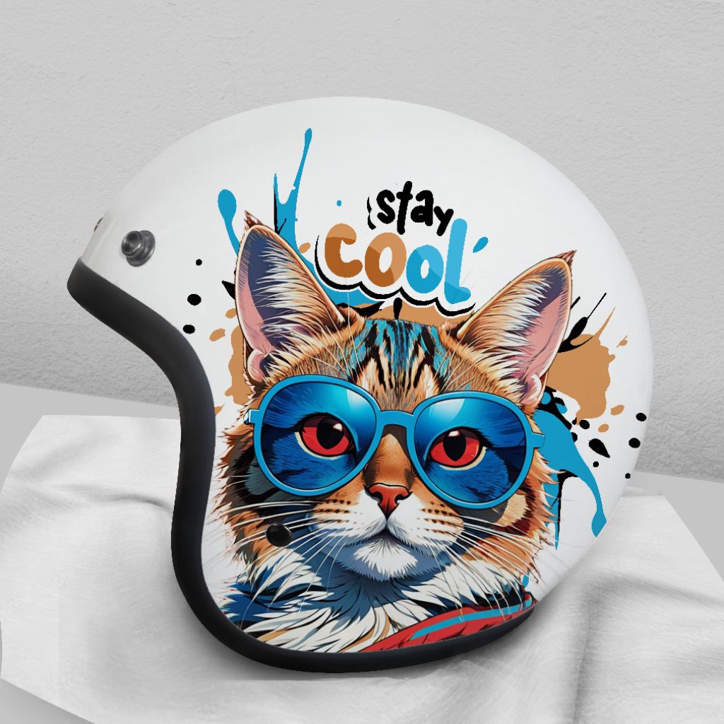 Helm Bogo Couple Kucing Keren