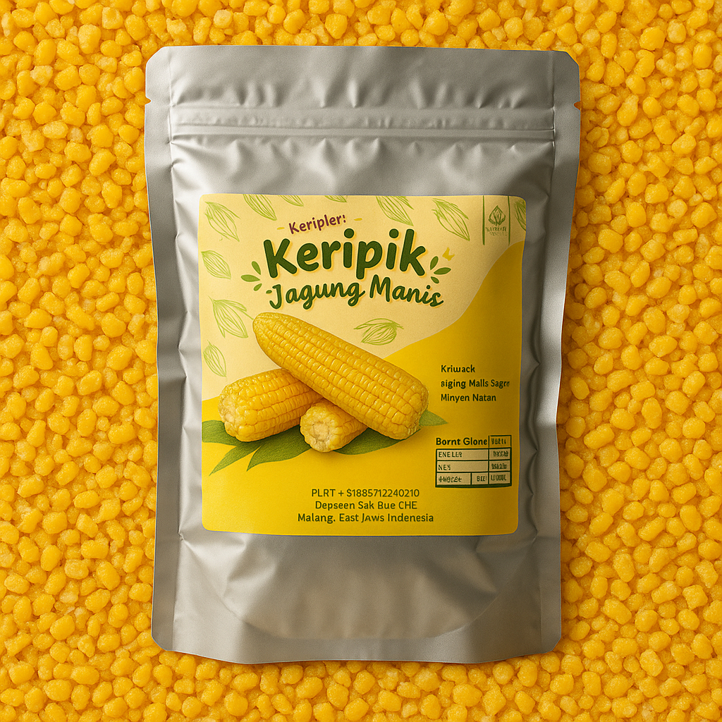 

KERIPIK JAGUNG MANIS ASLI KUALITAS SUPER 100gr GROSIR