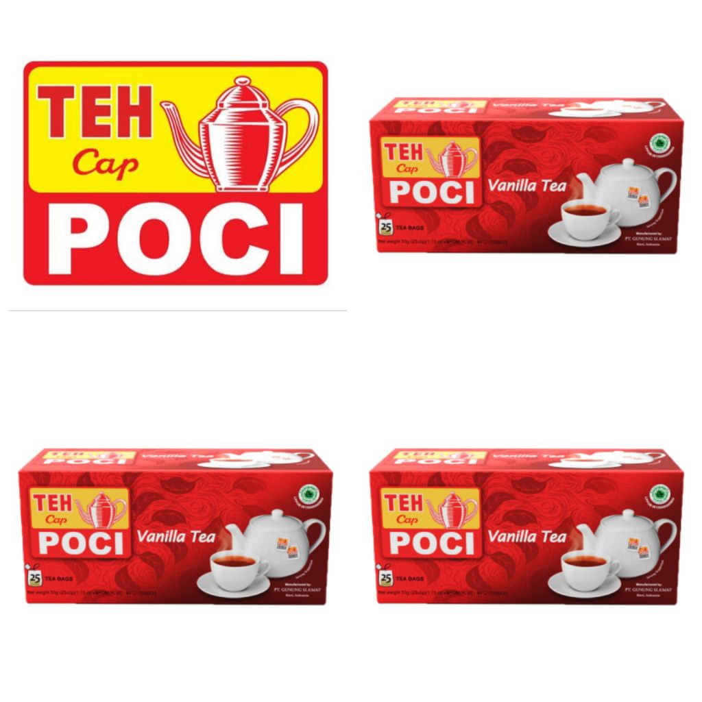 

Poci Teh Hitam Celup Vanila 25 x 2 Gr