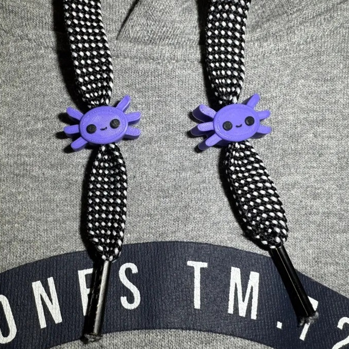 Axolotl Drawstring Beads – Aksen Lucu & Unik untuk Hoodiemu#NK#1#A152