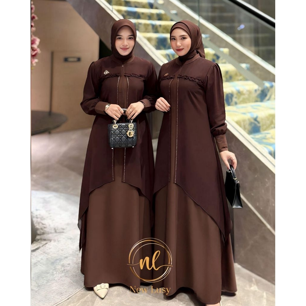Jasmine dres new lusy gamis terbaru new lusy gamis mewah