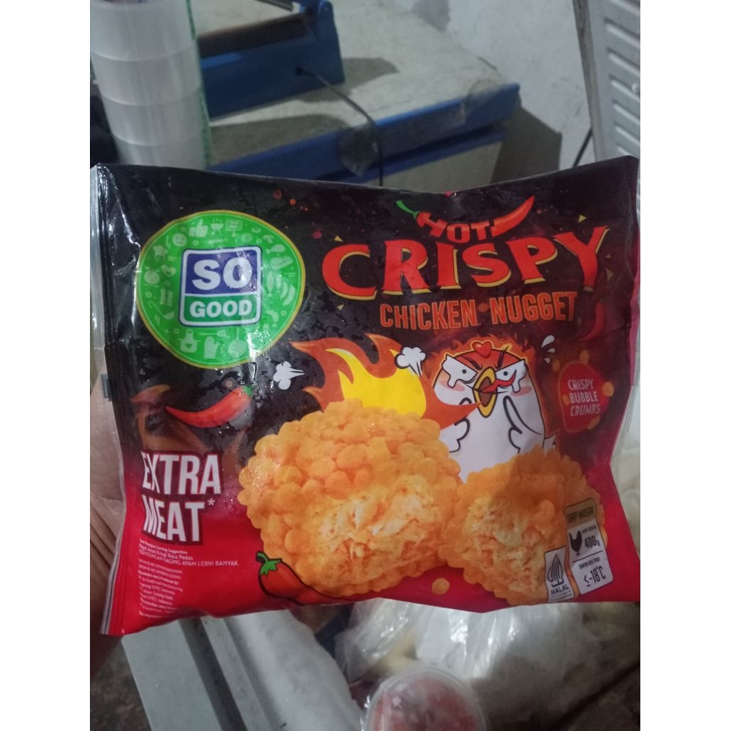 

So Good Crispy Hot Chiken Naget 400gr