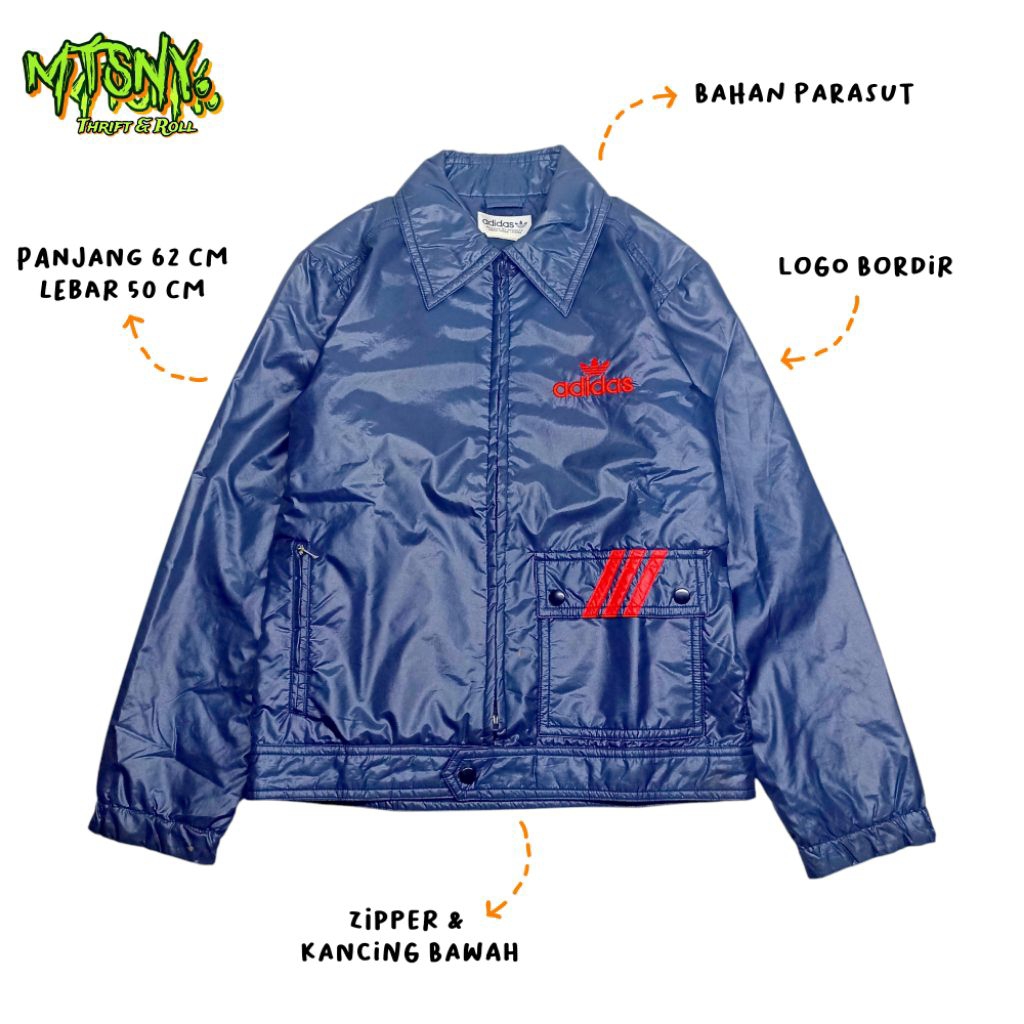 JAKET WINDBREAKER OUTDOOR GUNUNG ADIDAS DESCENTE ORIGINAL PRELOVED THRIFT