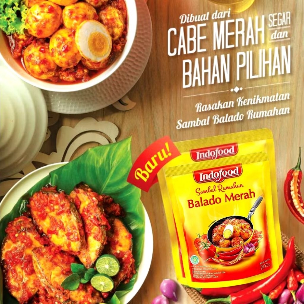 

Indofood Sambal Rumahan Balado Merah - 200gr