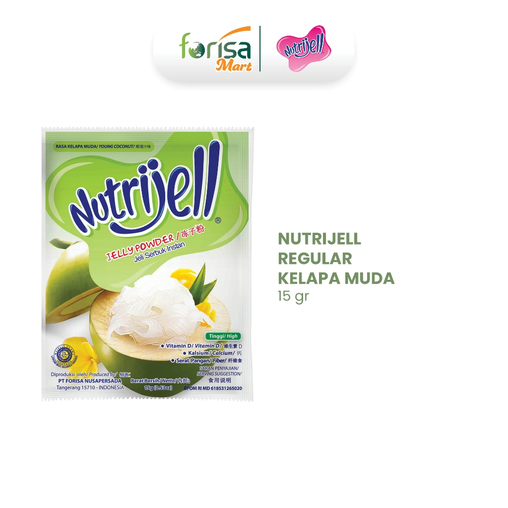 

Nutrijell Reguler Kelapa Muda - 1 Sachet