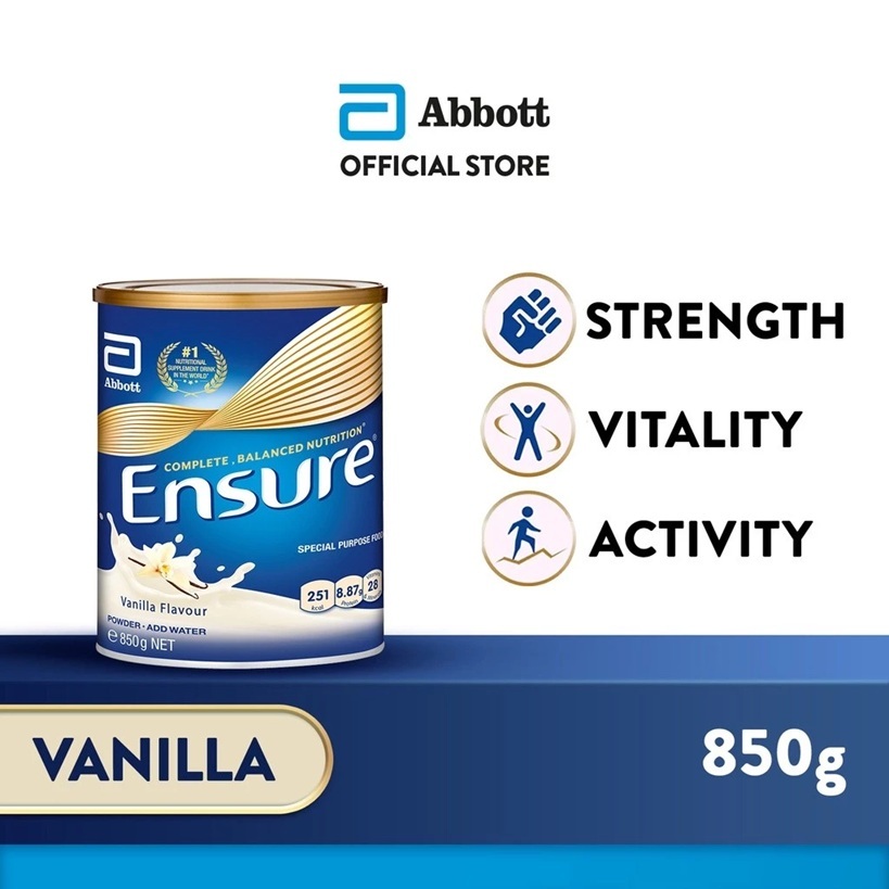 

Abbott Ensure Regular Adult Nutrition Powder Vanilla 850g