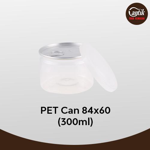 PET CAN 84 X 60 (300 ML) + TUTUP PET CAN DIA 84 + TUTUP PLASTIK LLD DIA 84 ISI 432 PCS