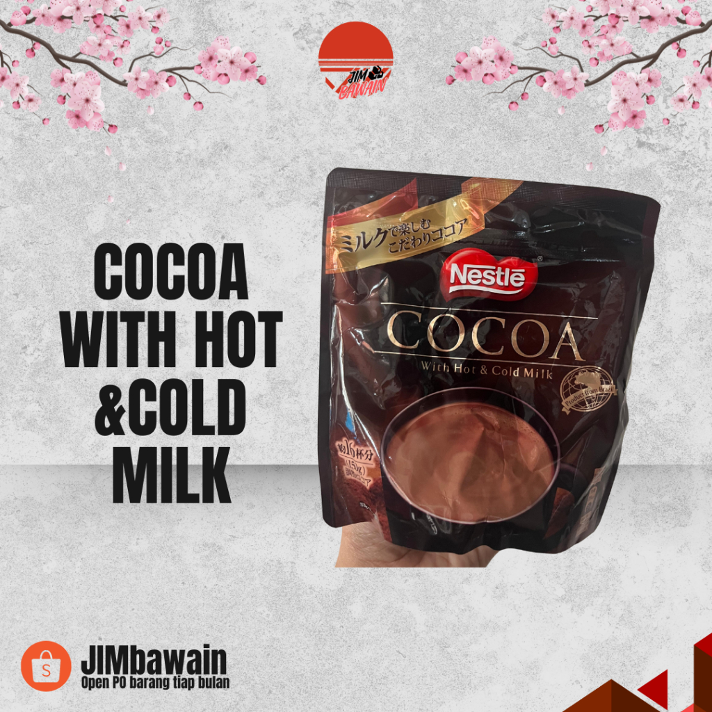 

[PRE-ORDER] Nestlé Cocoa Jepang 180g – Bubuk Cokelat Premium untuk Susu Panas & Dingin – Nestle Hot Chocolate Japan Import