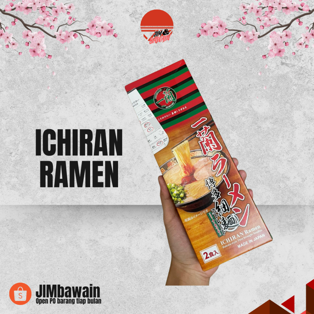 

[PRE ORDER] Ichiran Ramen Jepang Original – Ramen Instan Premium Kuah Tonkatsu Asli isi 2